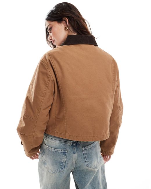 Stradivarius Brown Barn Jacket