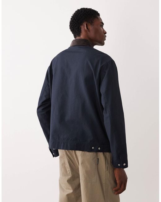 ARKET Blue Canvas Worker Jacket for men