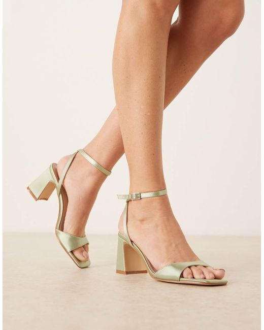 Be Mine Wide Fit Natural Be Mine Bridal Wide Fit Cora Block Heeled Sandals