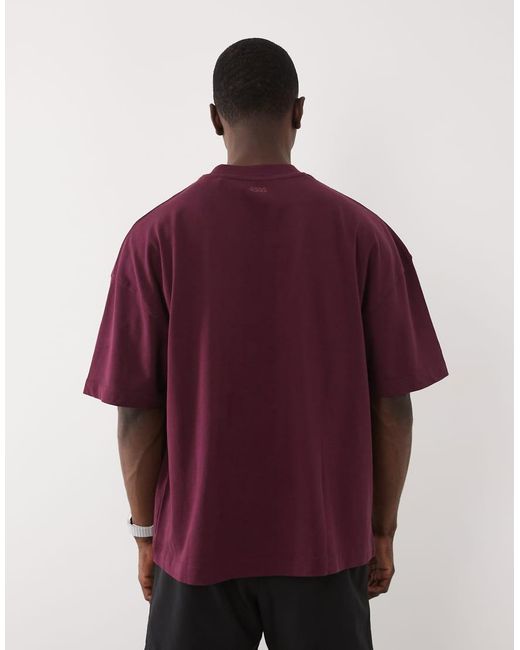 4505 Purple Icon Heavyweight Cotton Oversized T-shirt With Quick Dry Finish for men