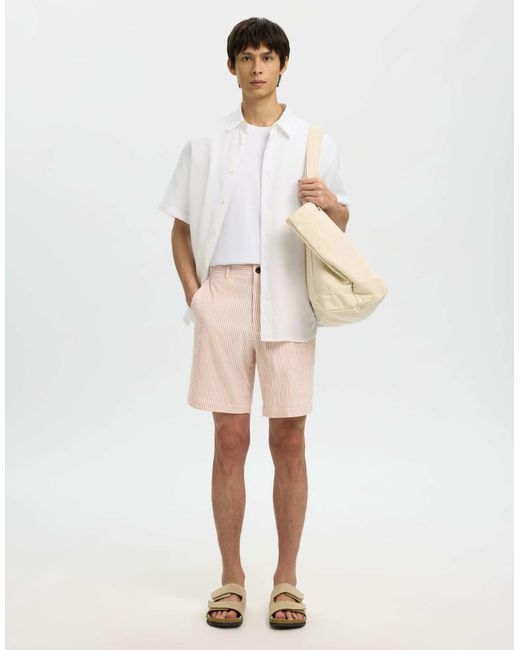 Short - crépuscule SELECTED pour homme en coloris White
