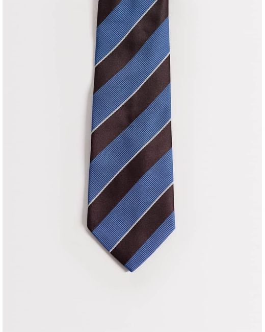 ASOS Blue Stripe Rugby Tie for men