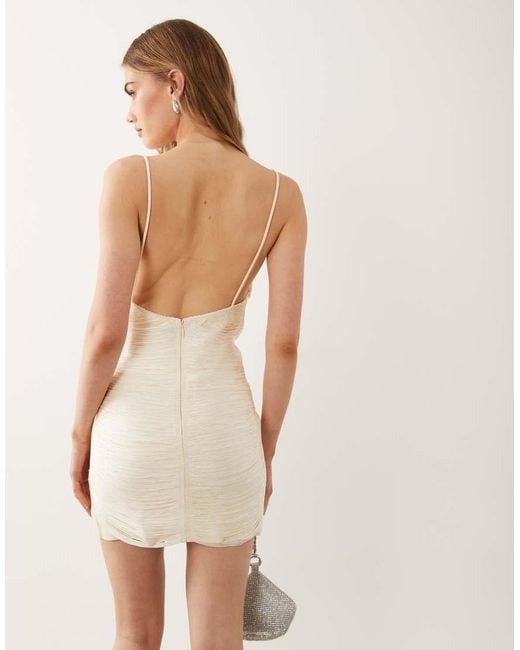 Mango Natural Capsule Tassle Mini Dress