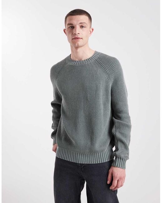 Hollister Gray Knitted Fisherman Jumper