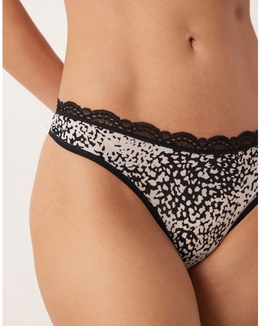 Calvin Klein Black Microfiber Stretch Thong