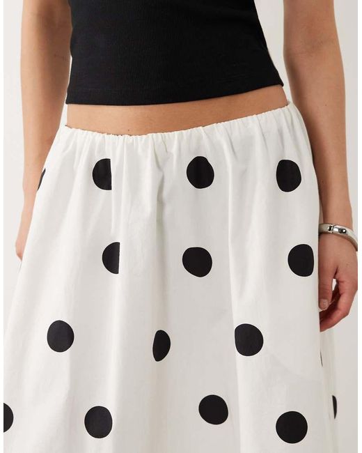 Nobody's Child Natural Kitty Cotton Elasticated Waist Pocket Detail Maxi Skirt
