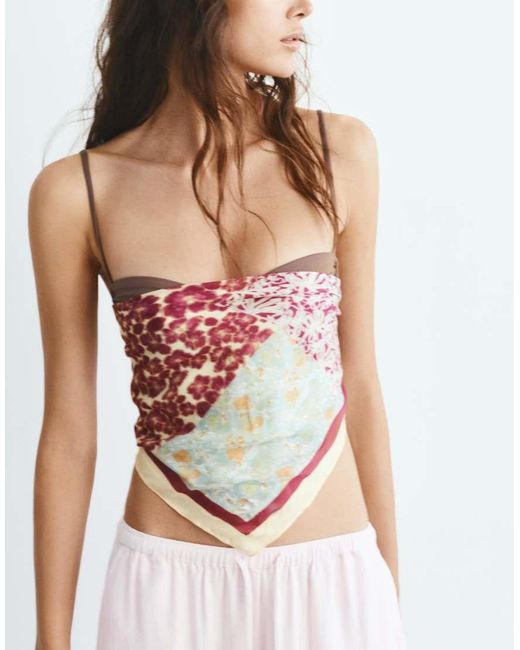 Pull&Bear White Floral Bandanna