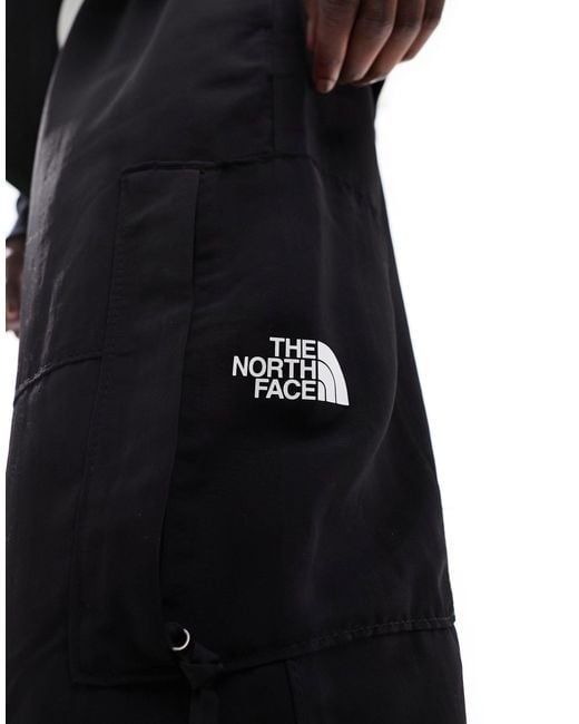 The North Face Black Nylon Woven Loose Fit joggers for men