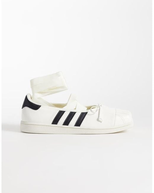 Adidas Originals Natural X Jennie Superstars Ii Ballet Trainers