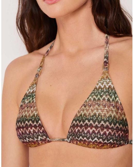 Calzedonia Brown Triangle Bikini Top Elegant