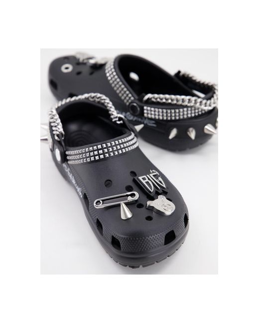 Herren Schuhe Sandalen Crocs™ Clogs mit Luftlöchern Modell Classic in Grau für Herren Pantoletten und Zehentrenner Ledersandalen 