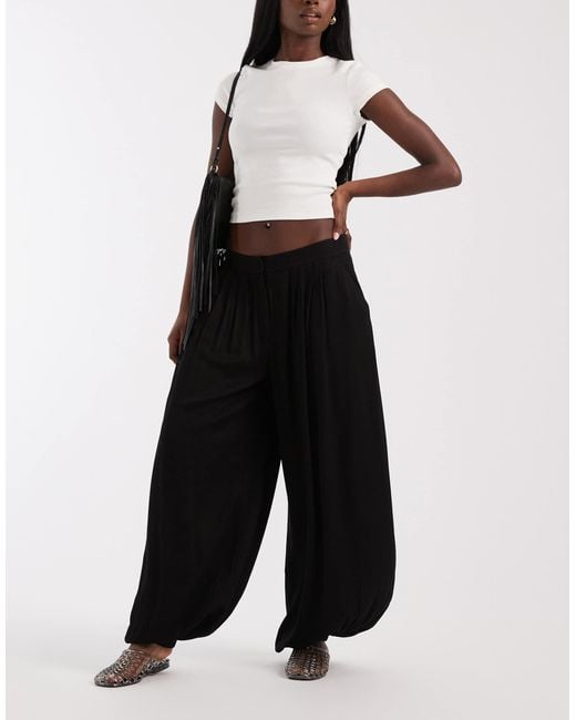 ASOS Black Tailored Soft Balloon Pants