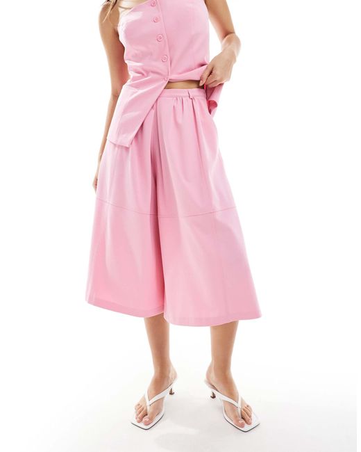 Bermuda large ajusté d'ensemble ASOS en coloris Pink