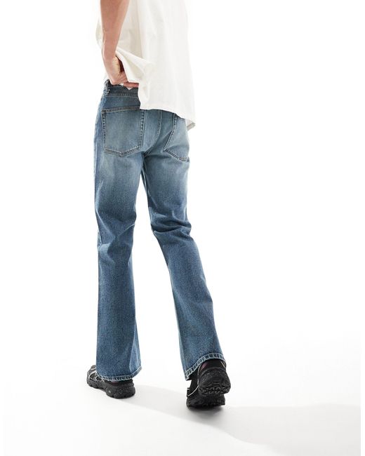 ASOS Blue Vintage Flare Jeans for men