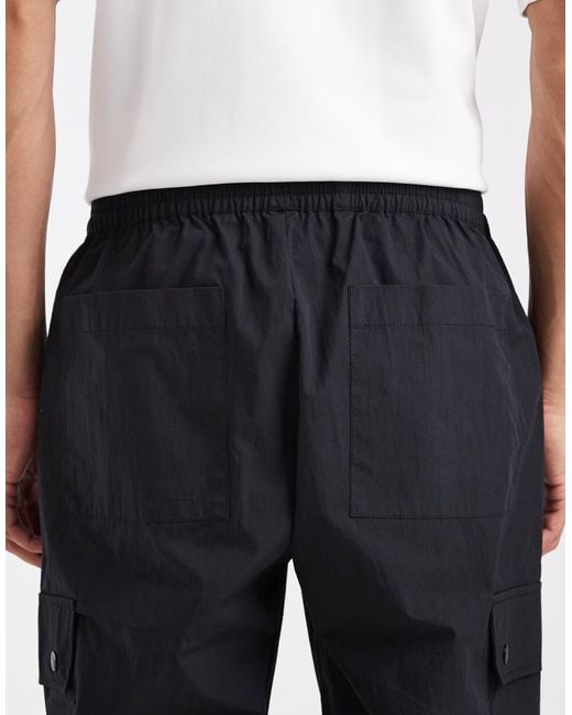 ASOS Gray Tapered Cargo Pants for men