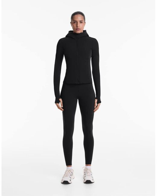 Oysho Black Fellex® Volcanic Padded Jacket