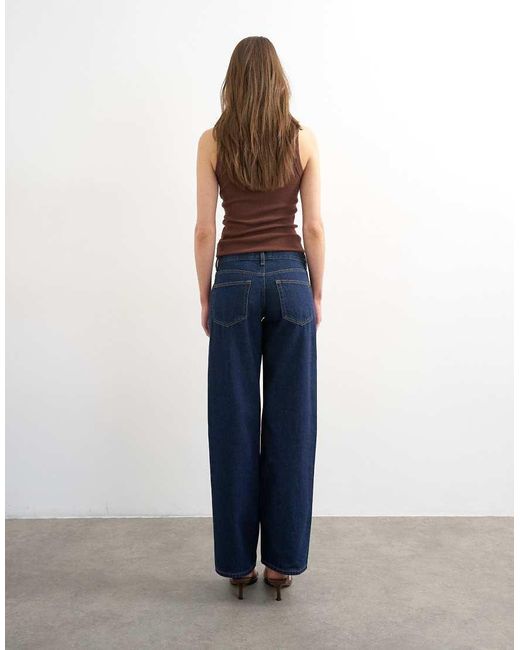 TOPSHOP Red Ember Low Rise Straight Leg Jeans