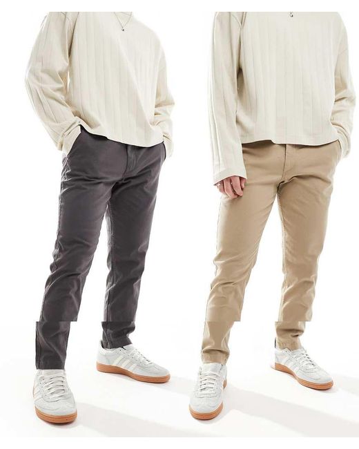 Jack & Jones Set Van 2 Chino's in het White voor heren