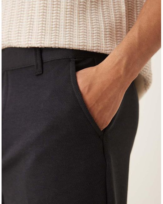 ASOS Losse Nette Broek Met Skater Pasvorm in het Natural voor heren