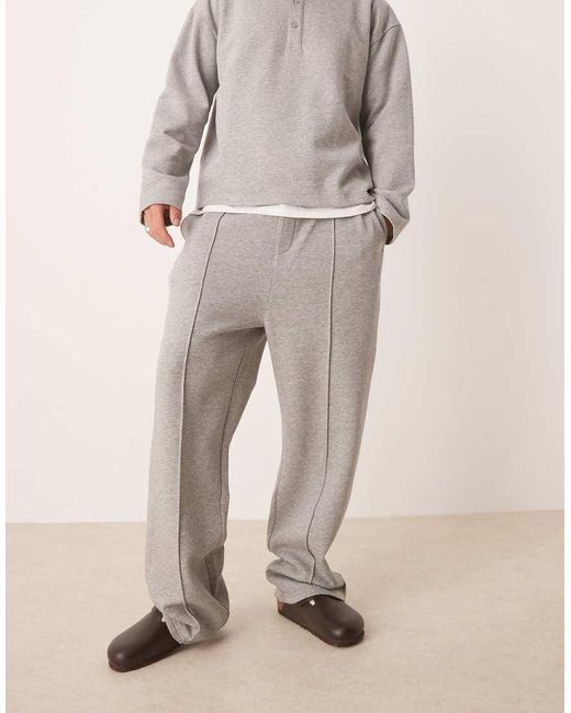 Joggers De Vestir Gris Jaspeado De Pernera Ancha De (Parte De Un Conjunto) ASOS de hombre de color Natural