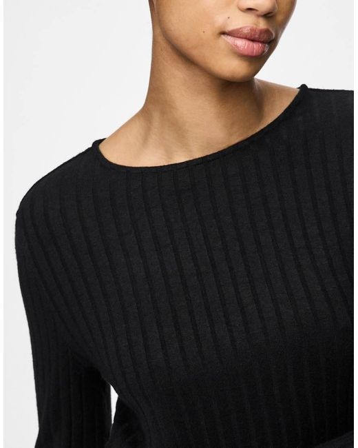 Pieces Blouse Met Lange Mouwen in het Black