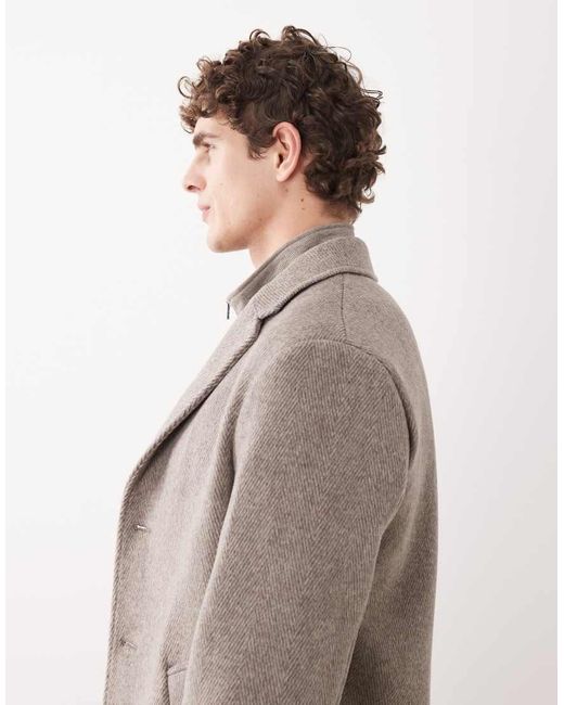 Mango Natural Cotton Mix Tailored Coat for men