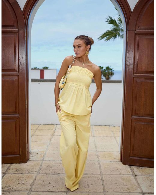 South Beach Blue X Misha Grimes Loose Fit Beach Pants