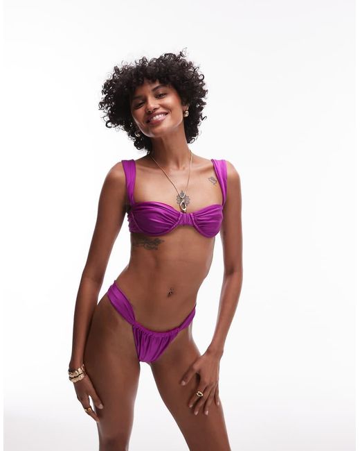 VDM The Label Purple Vdm Underwire Bikni Top