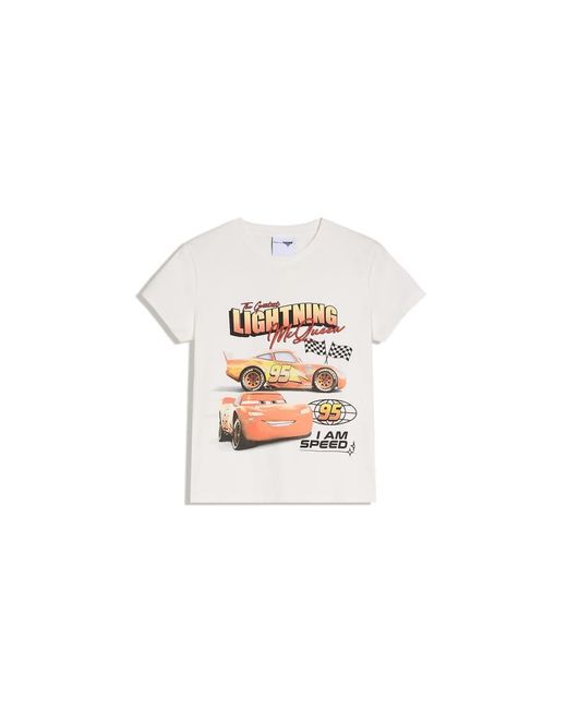 Bershka Red Cars Short Sleeve Print T-shirt
