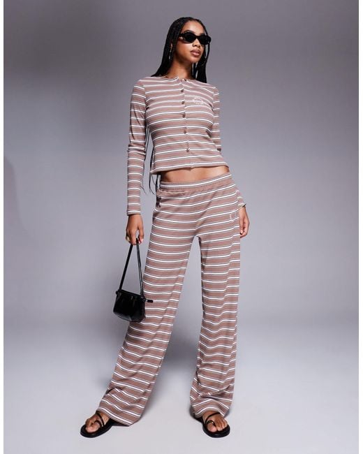 ASOS Multicolor Weekend Collective Co-ord Stripe Trouser
