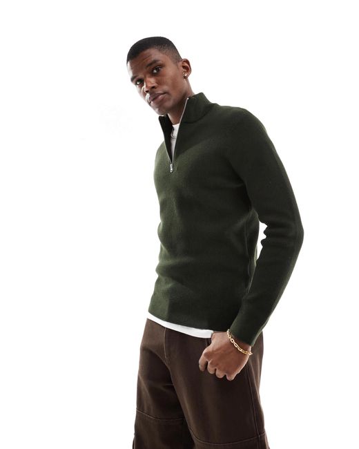Only & Sons – gerippter pullover in Black für Herren