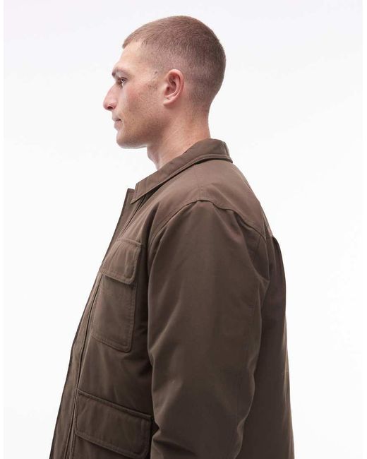 Vans Brown Drill Chore Nylon Jacket for men