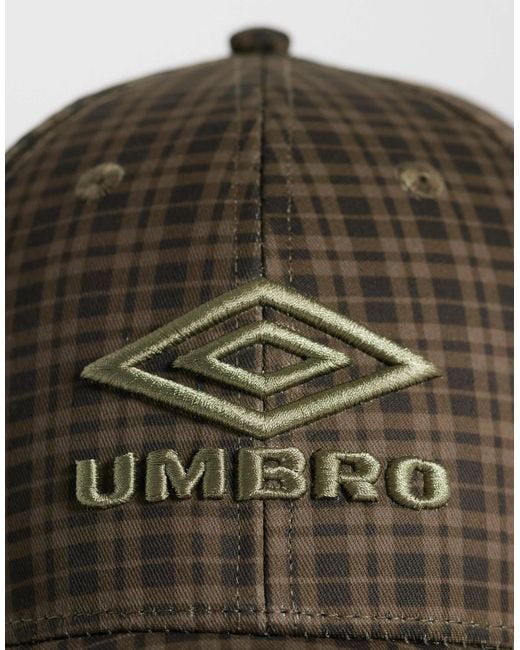 Umbro Cap mit karomuster in Brown für Herren