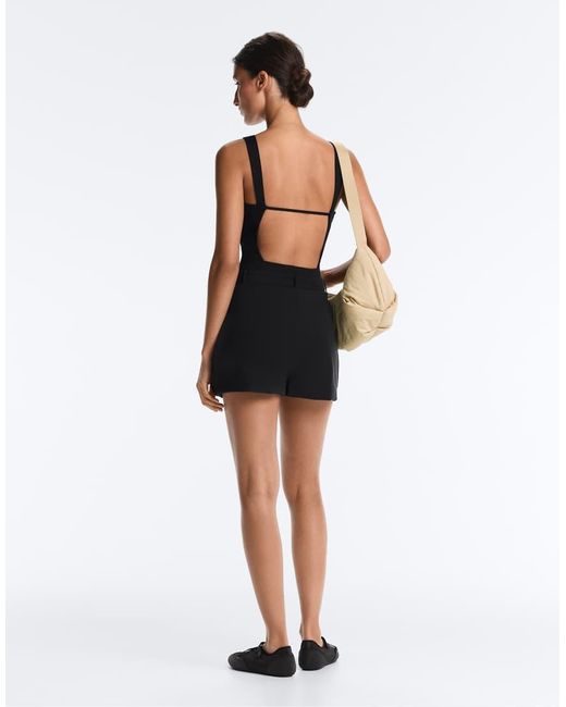 Oysho Black Light Touch Bloomer Shorts