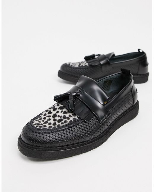 Fred Perry Black X George Cox –Tasselloafer