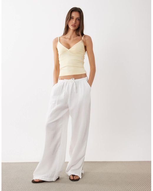 Cotton On White Ribbed Cami