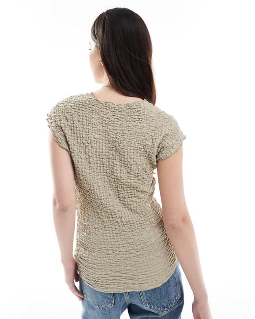 ONLY Natural Textured Sleeveless Top