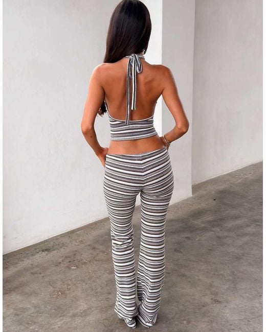 Tiger Mist White Dillon Knit Drawstring Pants