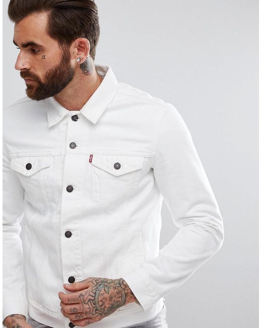 Levi's Levi's Denim Trucker Jacket White for men