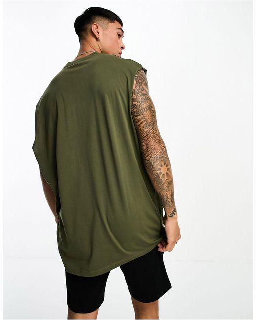 ASOS 2 Pack Oversized Vest in Green for Men | Lyst