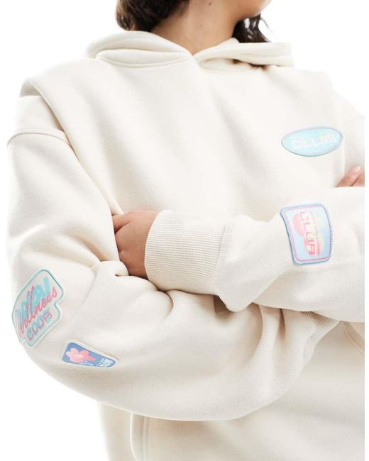 Cotton On White Plush Premium Hoodie