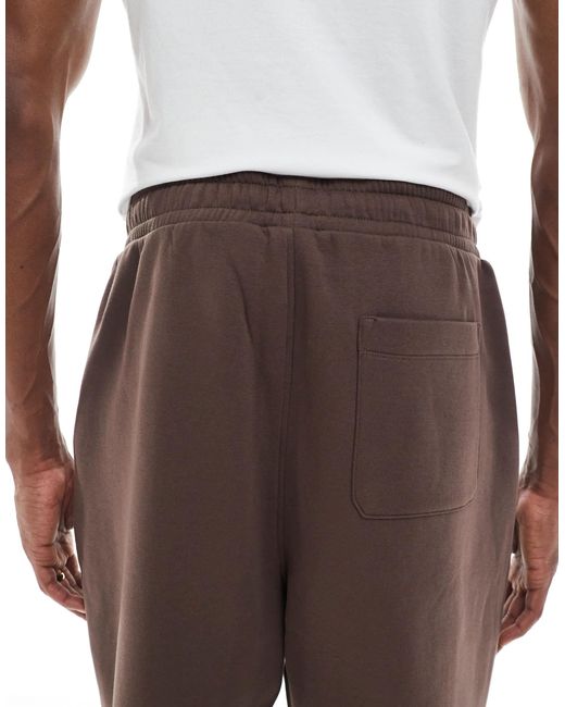 ASOS – essentials – oversize-jogginghose in Brown für Herren