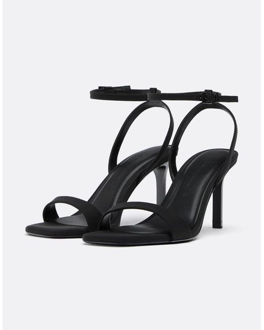 Stradivarius White High Heeled Sandals