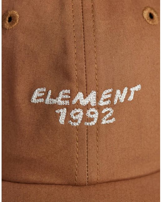 Element Brown Baseball Cap for men
