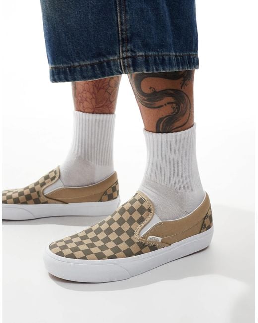 Vans Blue Classic Slip-on Sneakers for men