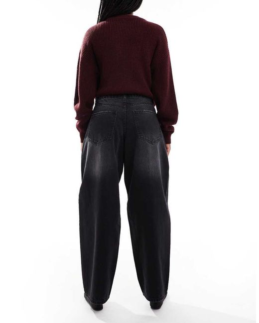 Daisy Street Blue Poetic Low Rise Barrel Jean