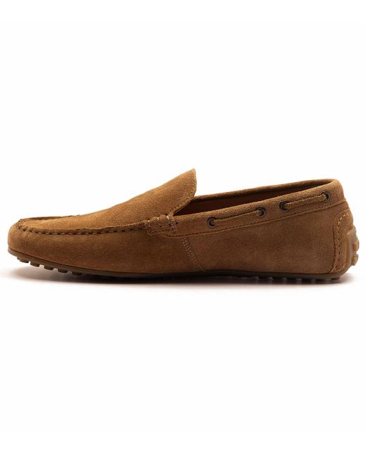 Thomas Crick – duval – lässige loafer-slipper aus leder in Brown für Herren