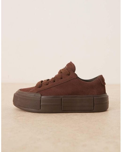 Converse Brown Chuck Taylor All Star Cruise Ox Suede Trainers