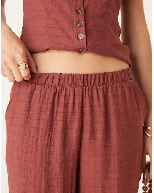 Vila Red Wide Leg Trouser Co-Ord