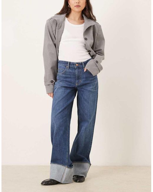 Lee Jeans Blue Rider Loose Turn Up baggy Jeans